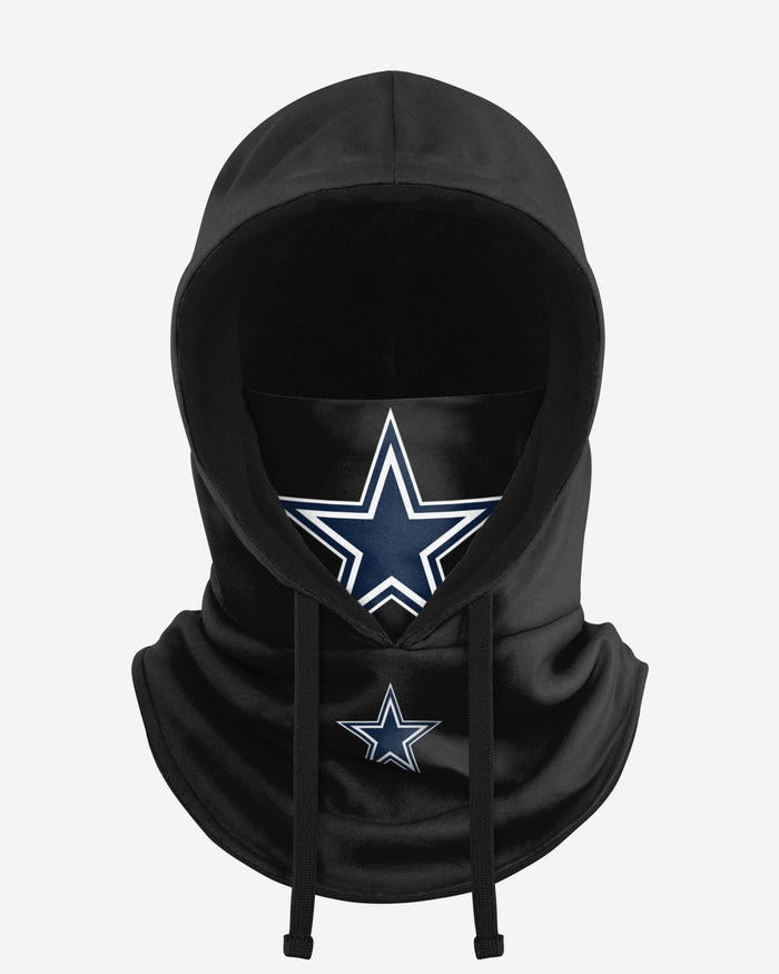 Dallas Cowboys Black Drawstring Hooded Gaiter FOCO - FOCO.com