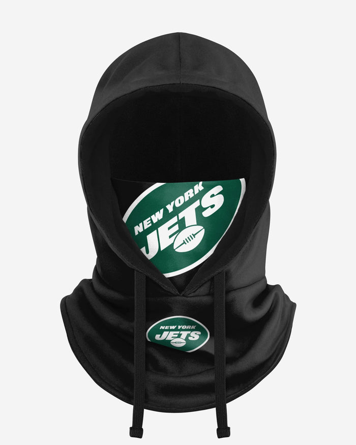 New York Jets Black Drawstring Hooded Gaiter FOCO - FOCO.com