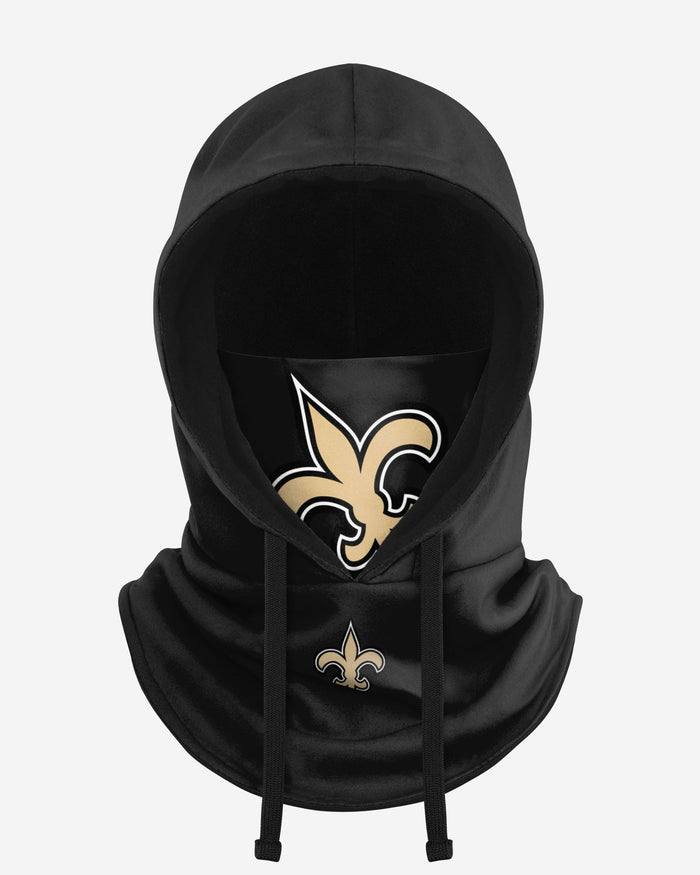 New Orleans Saints Black Drawstring Hooded Gaiter FOCO - FOCO.com