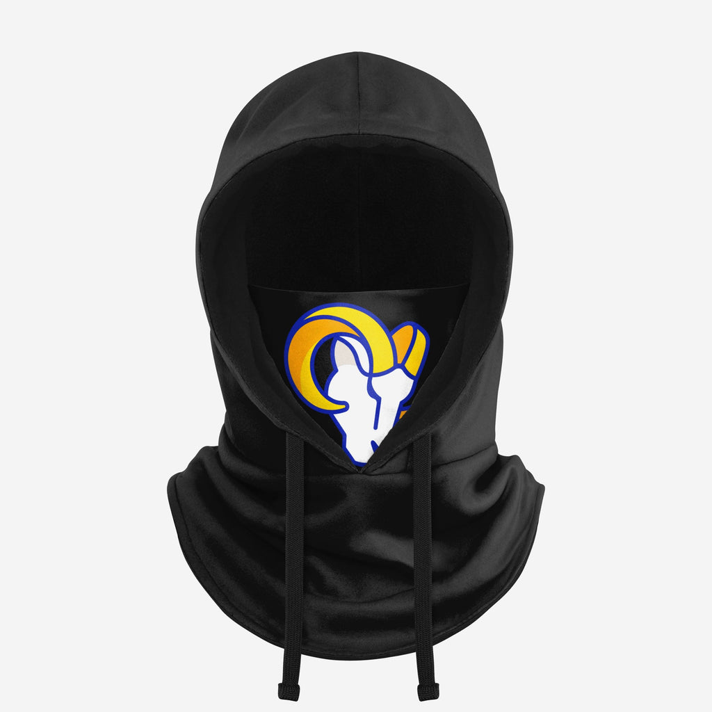 Los Angeles Rams Black Drawstring Hooded Gaiter FOCO - FOCO.com