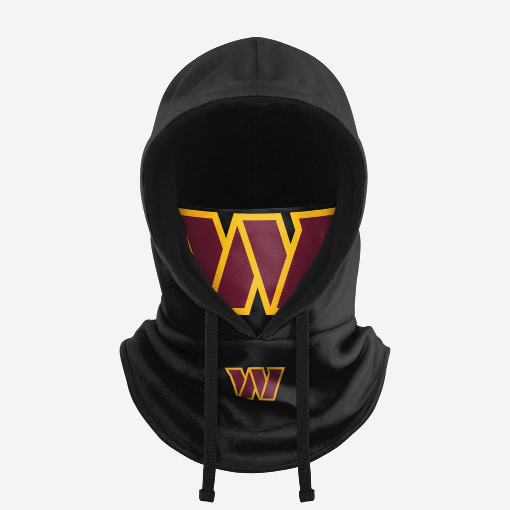 Washington Commanders Black Drawstring Hooded Gaiter FOCO - FOCO.com