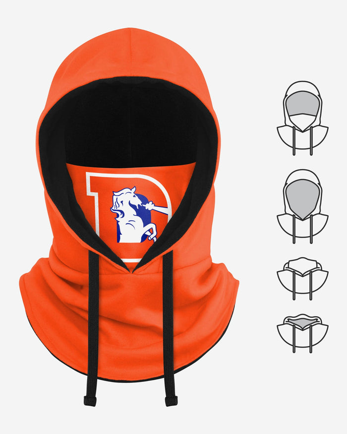 Denver Broncos Retro Drawstring Hooded Gaiter FOCO - FOCO.com