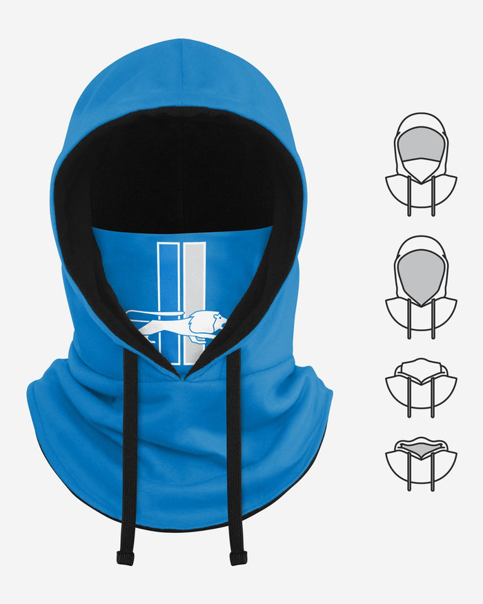 Detroit Lions Retro Drawstring Hooded Gaiter FOCO - FOCO.com