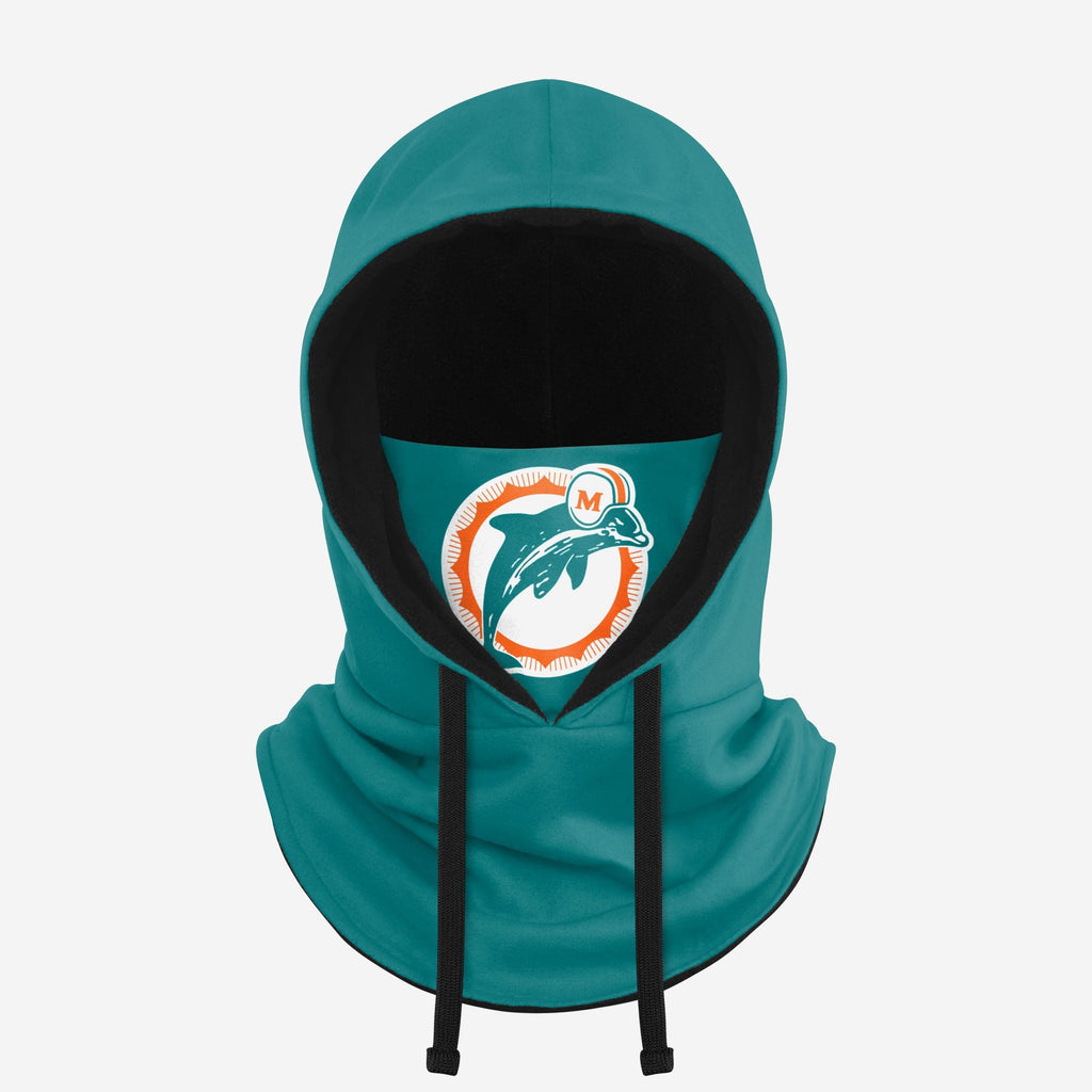 Miami Dolphins Retro Drawstring Hooded Gaiter FOCO - FOCO.com