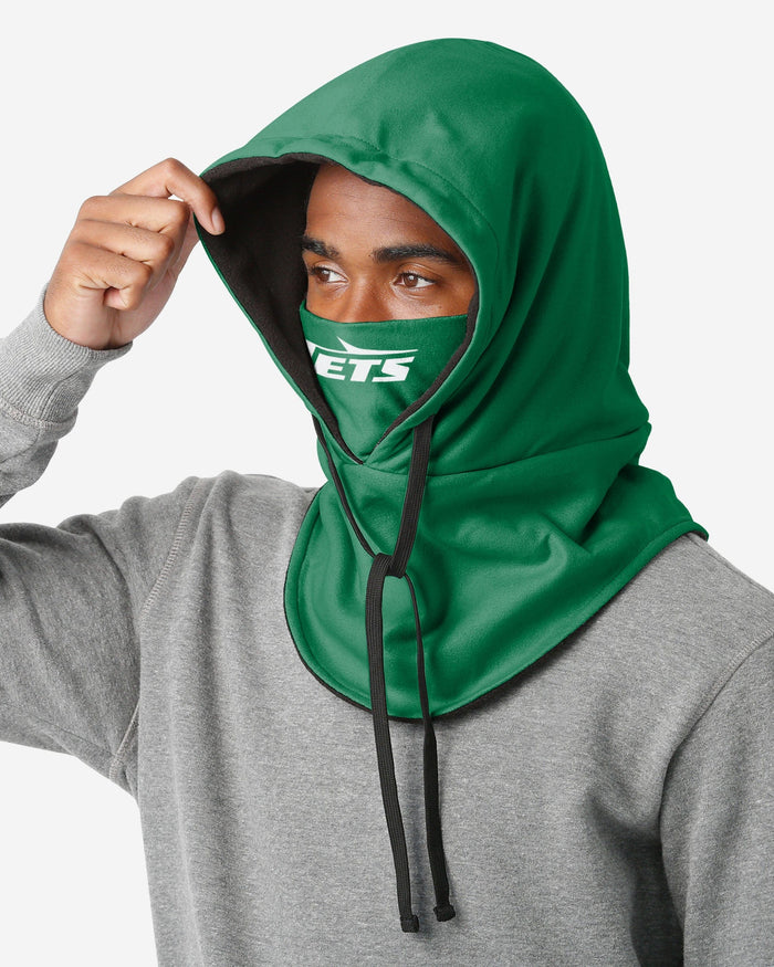 New York Jets Retro Drawstring Hooded Gaiter FOCO - FOCO.com