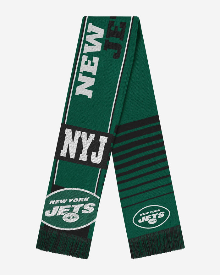 New York Jets Reversible Thematic Scarf FOCO - FOCO.com