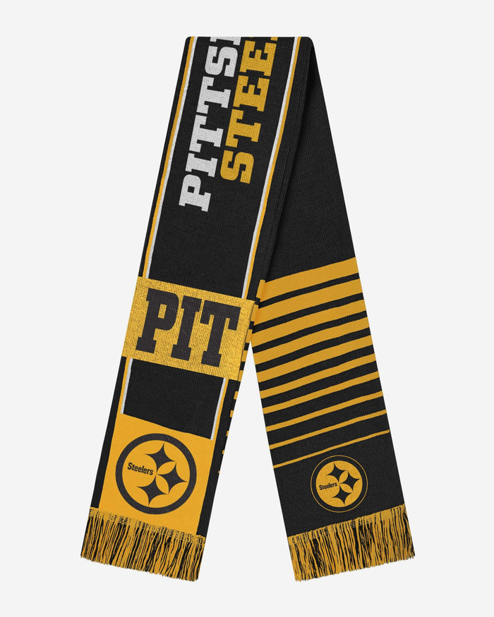 Pittsburgh Steelers Reversible Thematic Scarf FOCO - FOCO.com