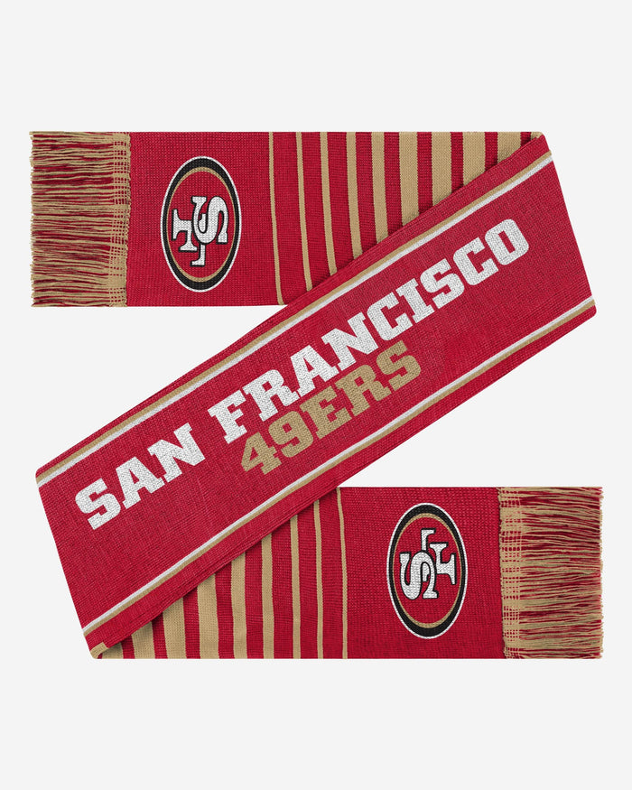 San Francisco 49ers Reversible Thematic Scarf FOCO - FOCO.com