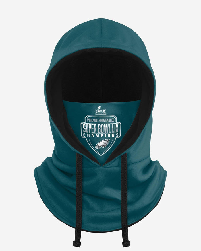 Philadelphia Eagles Super Bowl LIX Champions Team Color Hooded Gaiter Scarf FOCO - FOCO.com