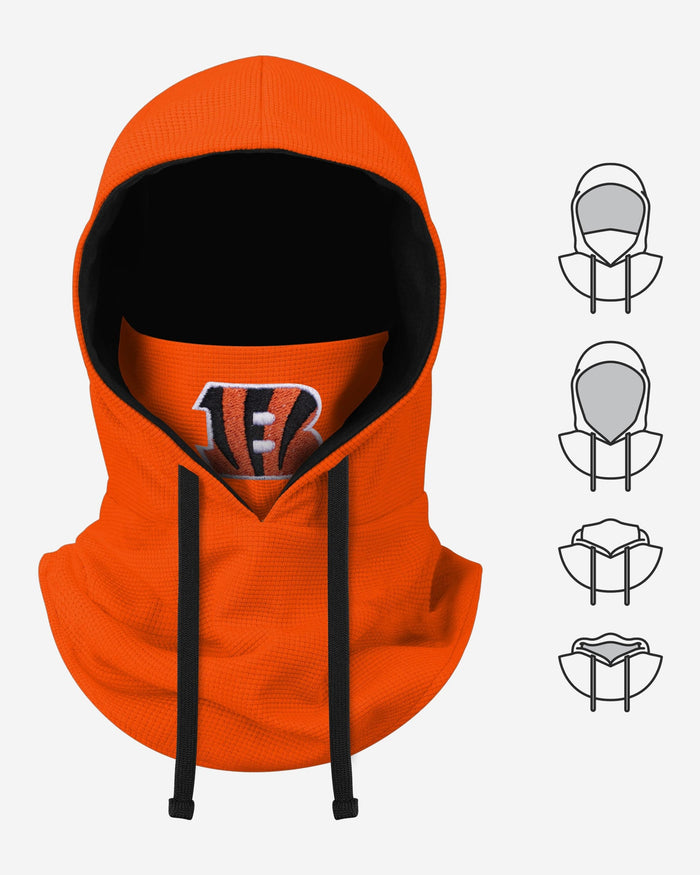 Cincinnati Bengals Waffle Drawstring Hooded Gaiter FOCO - FOCO.com