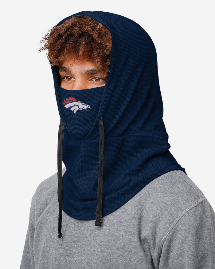 Denver Broncos Waffle Drawstring Hooded Gaiter FOCO - FOCO.com