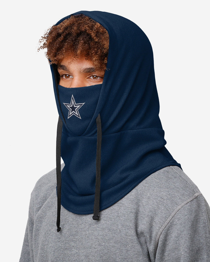 Dallas Cowboys Waffle Drawstring Hooded Gaiter FOCO - FOCO.com