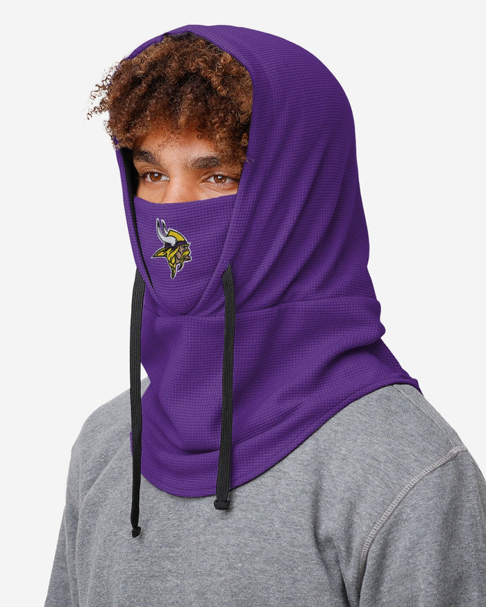 Minnesota Vikings Waffle Drawstring Hooded Gaiter FOCO - FOCO.com