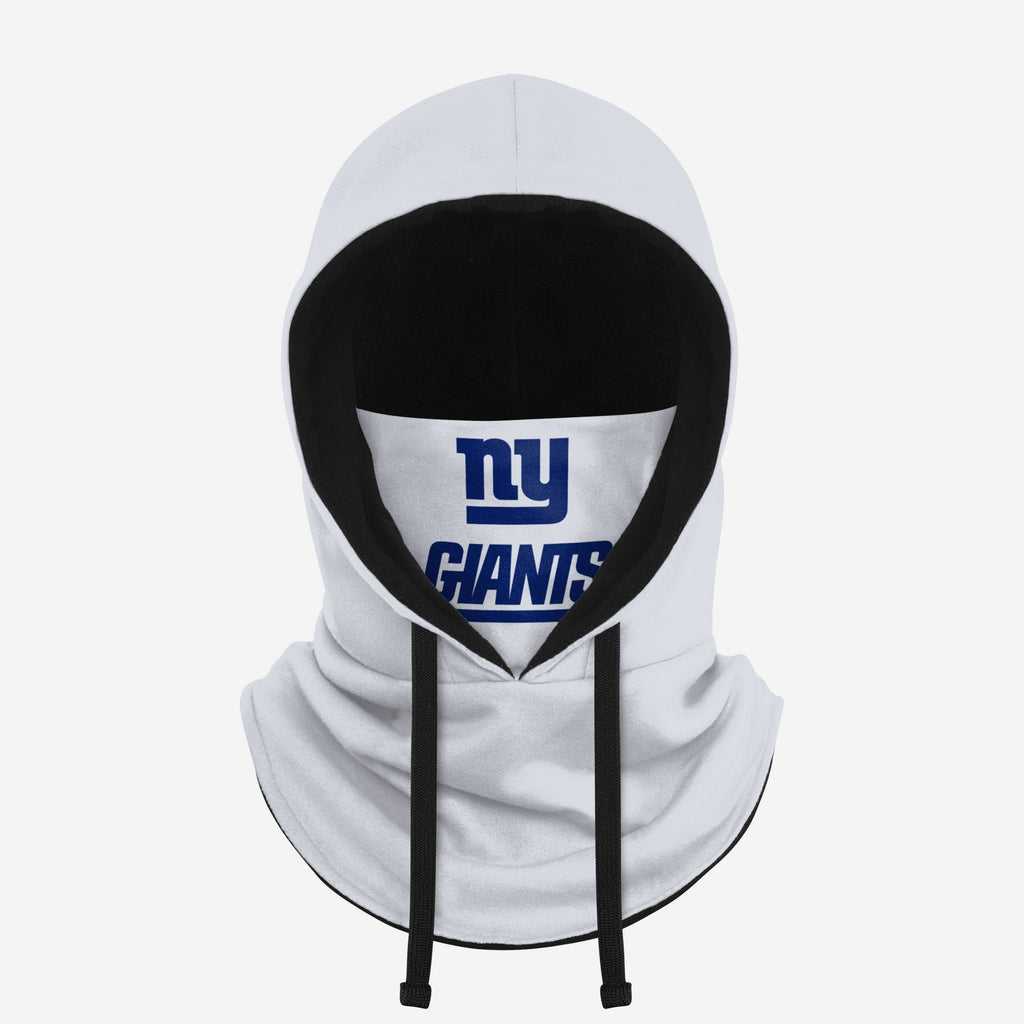 New York Giants White Drawstring Hooded Gaiter FOCO - FOCO.com