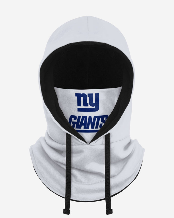 New York Giants White Drawstring Hooded Gaiter FOCO - FOCO.com