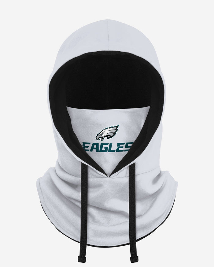 Philadelphia Eagles White Drawstring Hooded Gaiter FOCO - FOCO.com