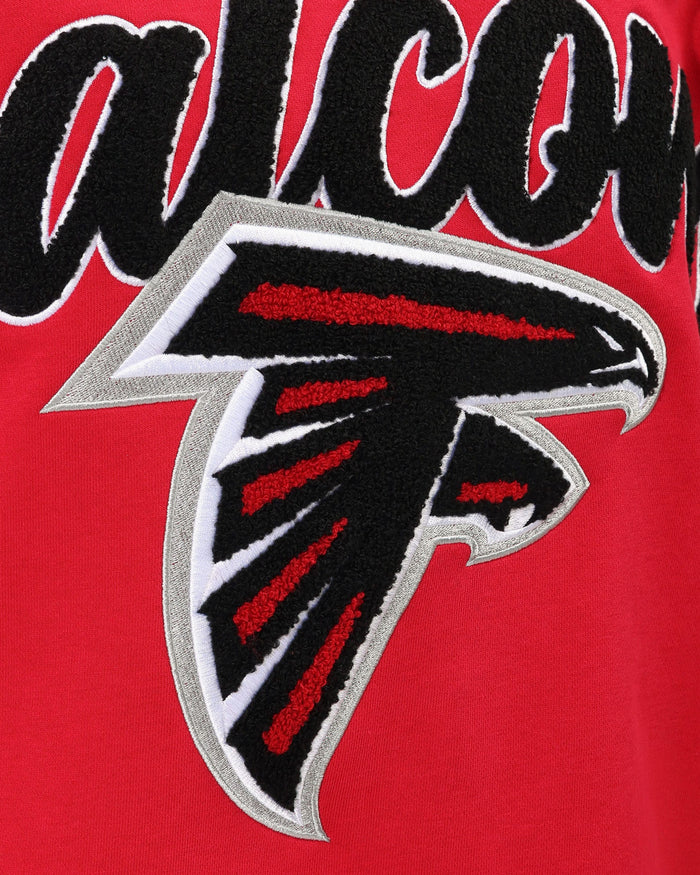 Atlanta Falcons Chenille Logo Oversized Mockneck Sweatshirt FOCO S - FOCO.com