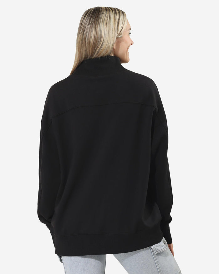 Carolina Panthers Chenille Logo Oversized Mockneck Sweatshirt FOCO S - FOCO.com