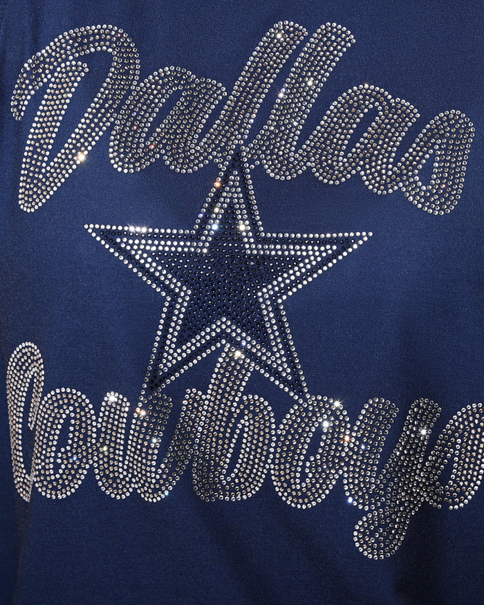 Dallas Cowboys Rhinestone Tie-Breaker Sleeveless Top