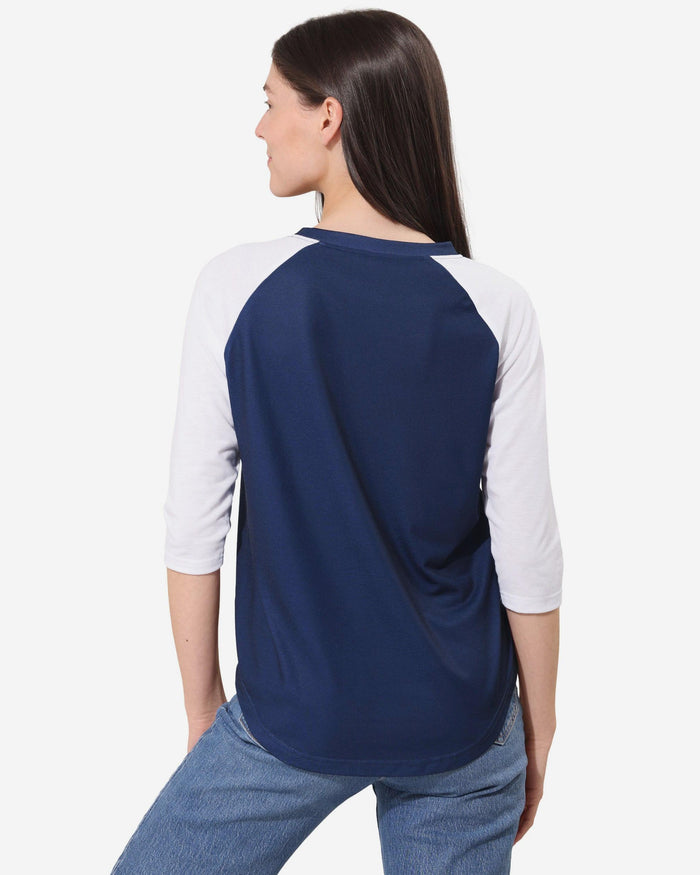 Dallas Cowboys Rhinestone Raglan T-Shirt FOCO S - FOCO.com