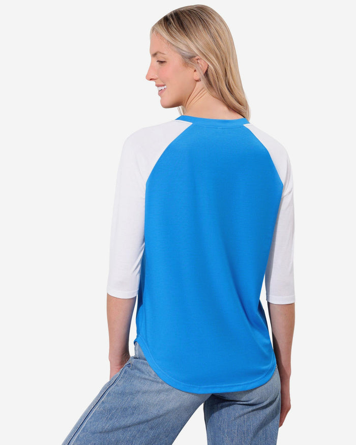 Detroit Lions Rhinestone Raglan T-Shirt FOCO S - FOCO.com