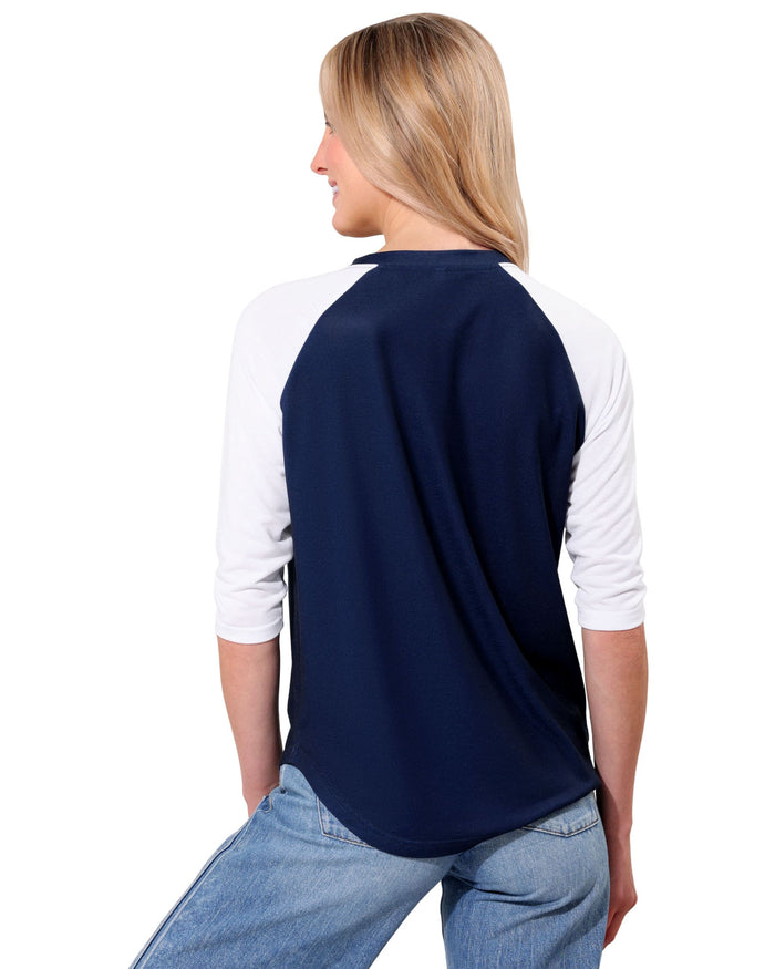 New England Patriots Rhinestone Raglan T-Shirt FOCO S - FOCO.com