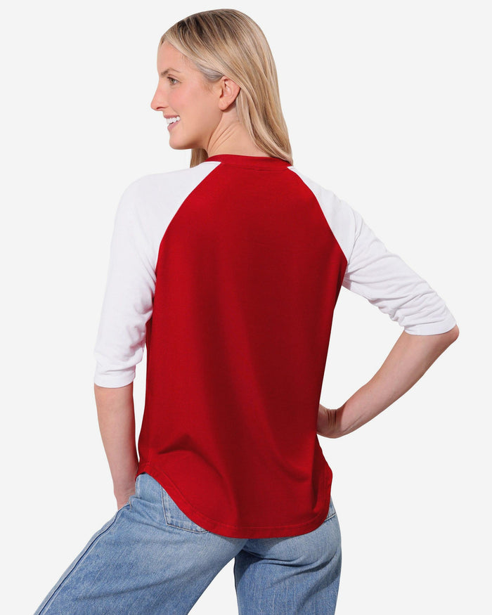 San Francisco 49ers Rhinestone Raglan T-Shirt FOCO S - FOCO.com