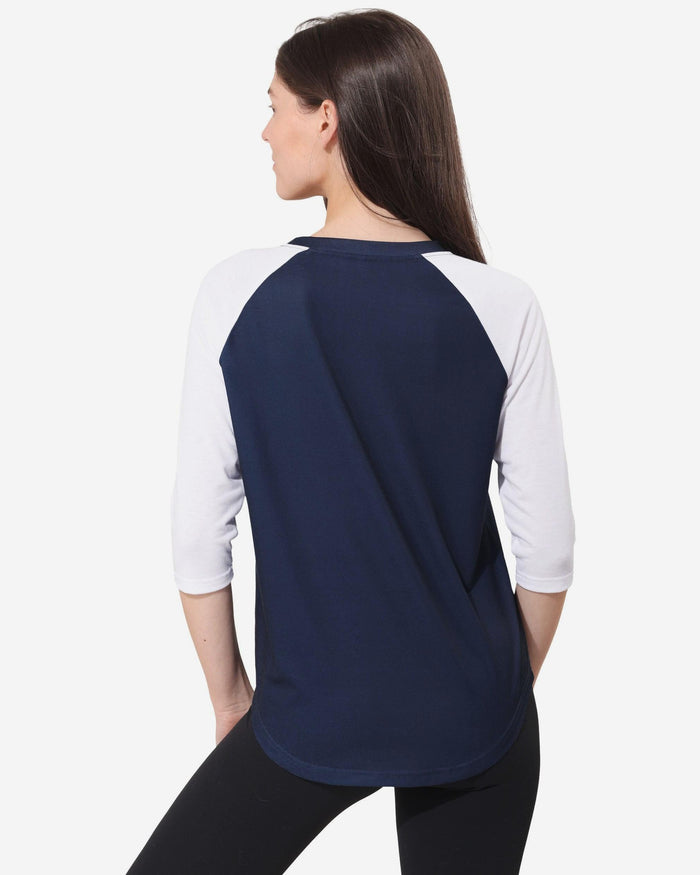 Seattle Seahawks Rhinestone Raglan T-Shirt FOCO S - FOCO.com