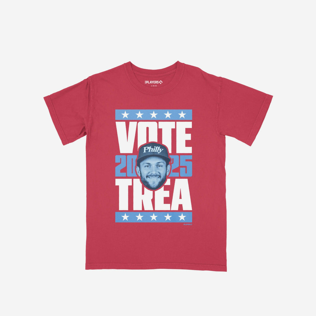 Trea Turner 2025 Vote Heavyweight T-Shirt FOCO Maroon S - FOCO.com