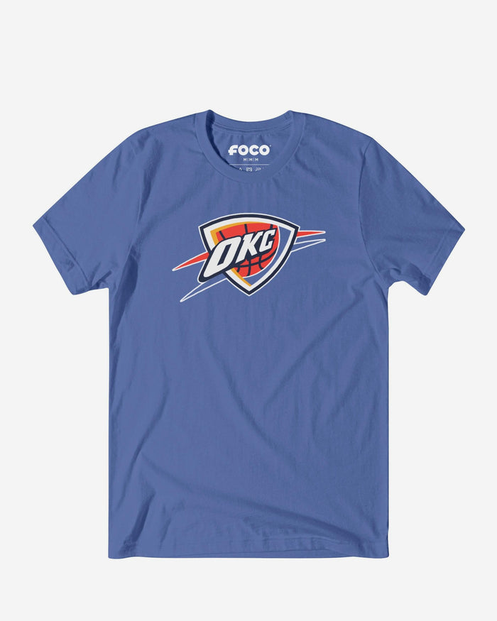Oklahoma City Thunder Primary Logo T-Shirt FOCO Columbia Blue S - FOCO.com