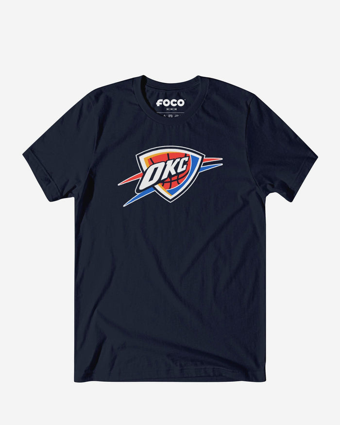 Oklahoma City Thunder Primary Logo T-Shirt FOCO Navy S - FOCO.com