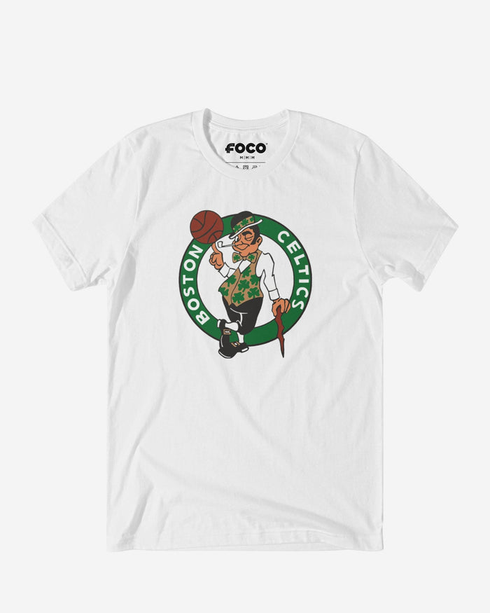 Boston Celtics Primary Logo T-Shirt FOCO White S - FOCO.com