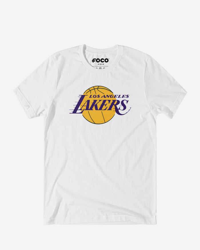 Los Angeles Lakers Primary Logo T-Shirt FOCO White S - FOCO.com