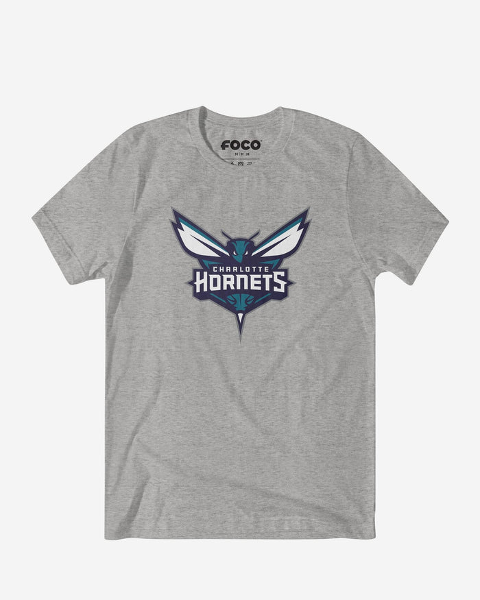 Charlotte Hornets Primary Logo T-Shirt FOCO Athletic Heather S - FOCO.com