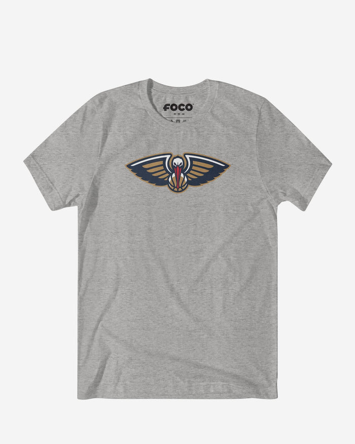 New Orleans Pelicans Primary Logo T-Shirt FOCO Athletic Heather S - FOCO.com