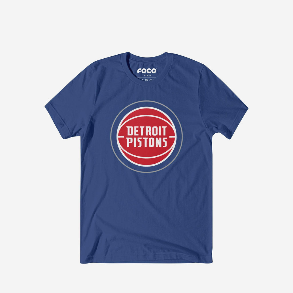 Detroit Pistons Primary Logo T-Shirt FOCO True Royal S - FOCO.com