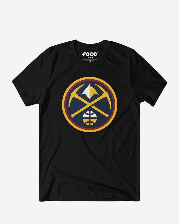 Denver Nuggets Primary Logo T-Shirt FOCO Black S - FOCO.com