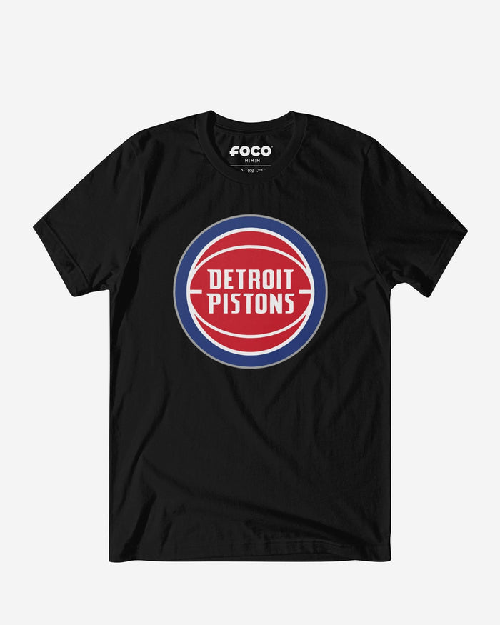 Detroit Pistons Primary Logo T-Shirt FOCO Black S - FOCO.com