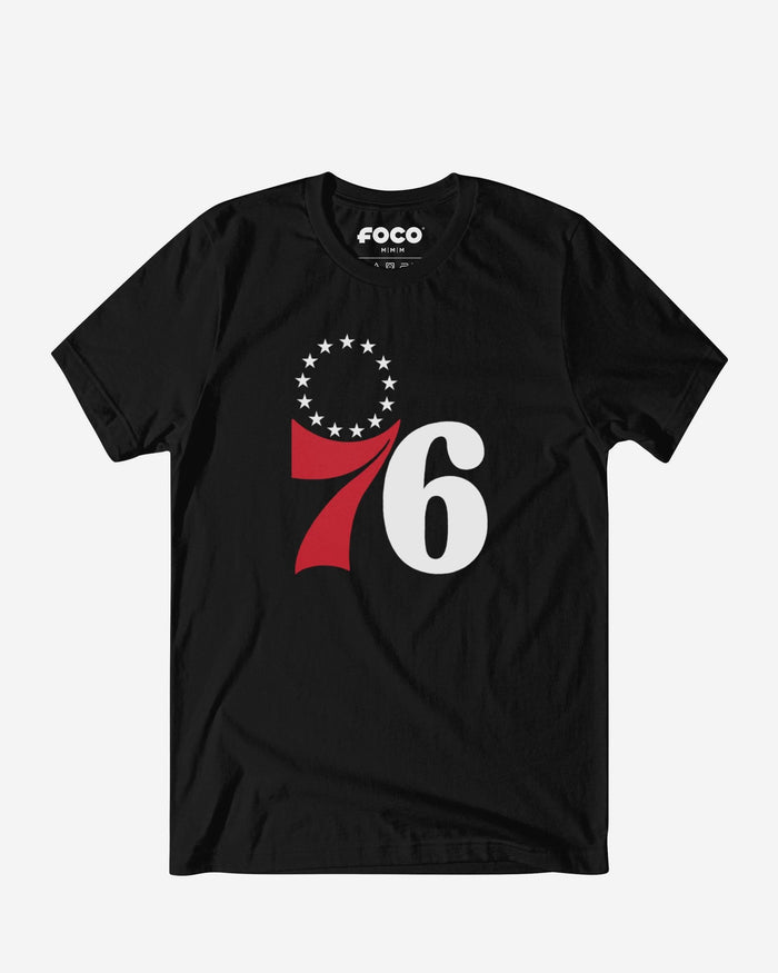 Philadelphia 76ers Primary Logo T-Shirt FOCO Black S - FOCO.com