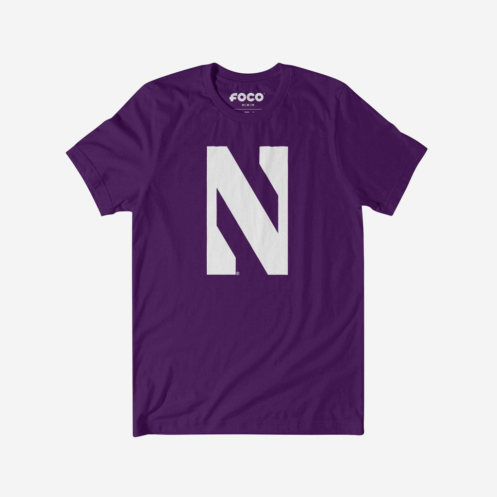 Northwestern Wildcats Primary Logo T-Shirt FOCO Team Purple S - FOCO.com