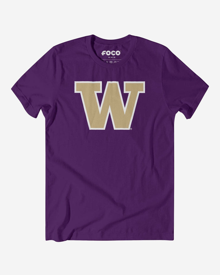 Washington Huskies Primary Logo T-Shirt FOCO Team Purple S - FOCO.com