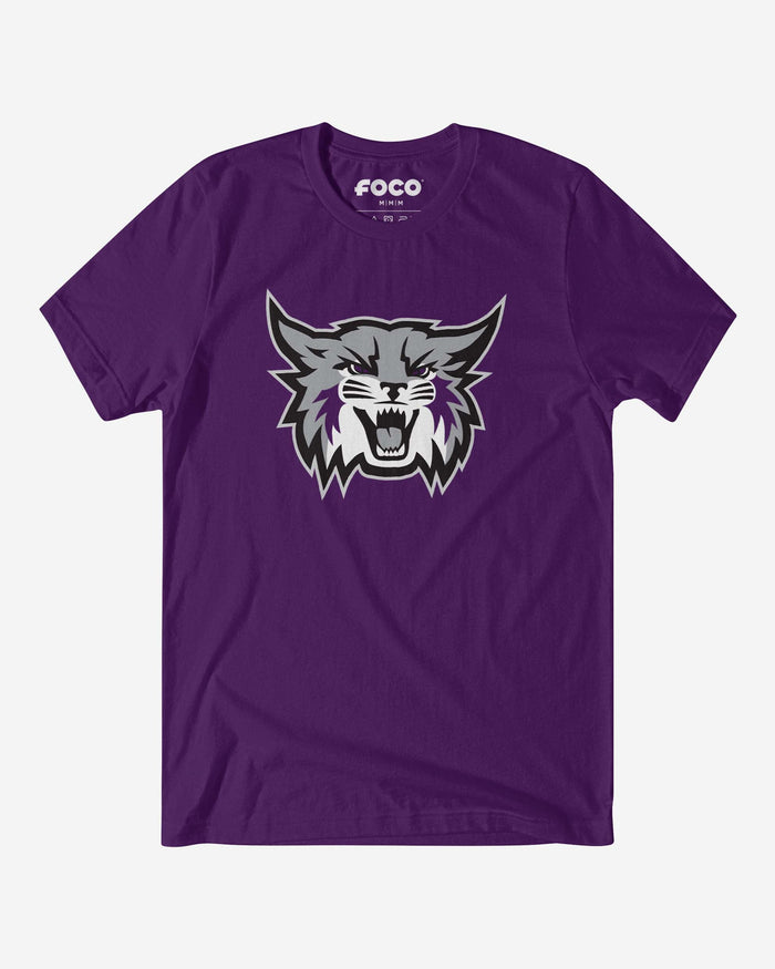 Weber State Wildcats Primary Logo T-Shirt FOCO Team Purple S - FOCO.com