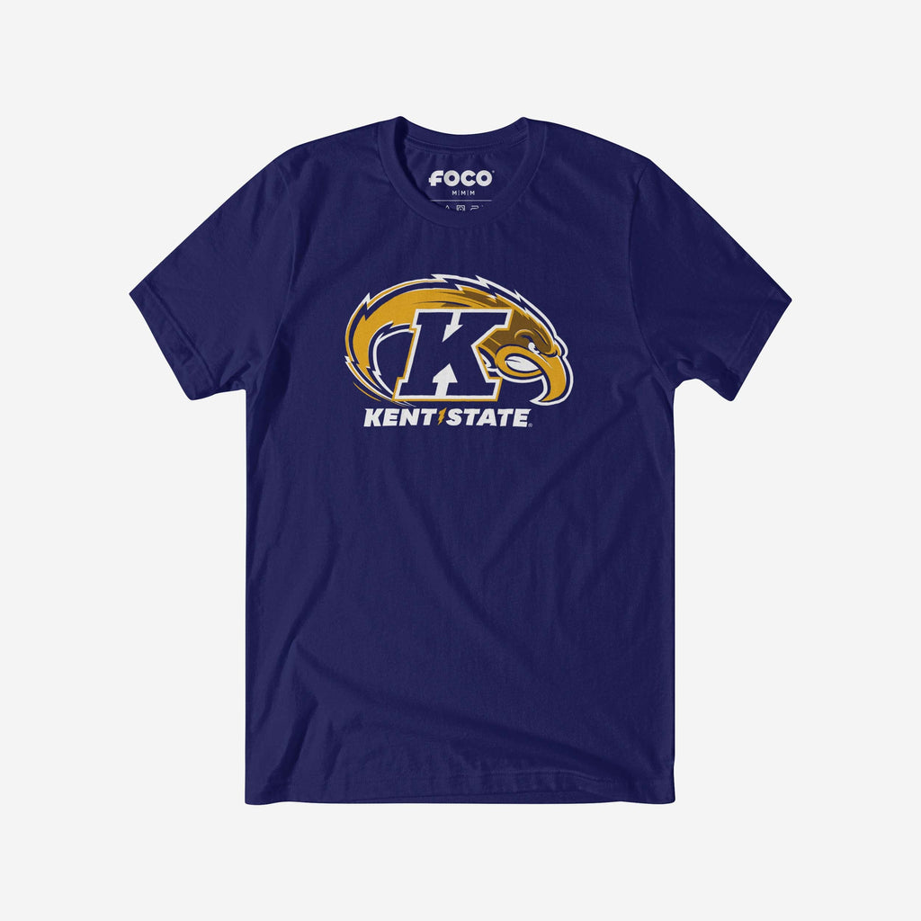 Kent State Golden Flashes Primary Logo T-Shirt FOCO Team Navy S - FOCO.com