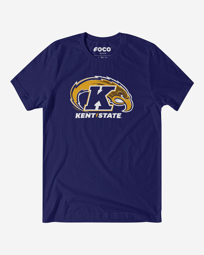 Kent State Golden Flashes Primary Logo T-Shirt FOCO Team Navy S - FOCO.com