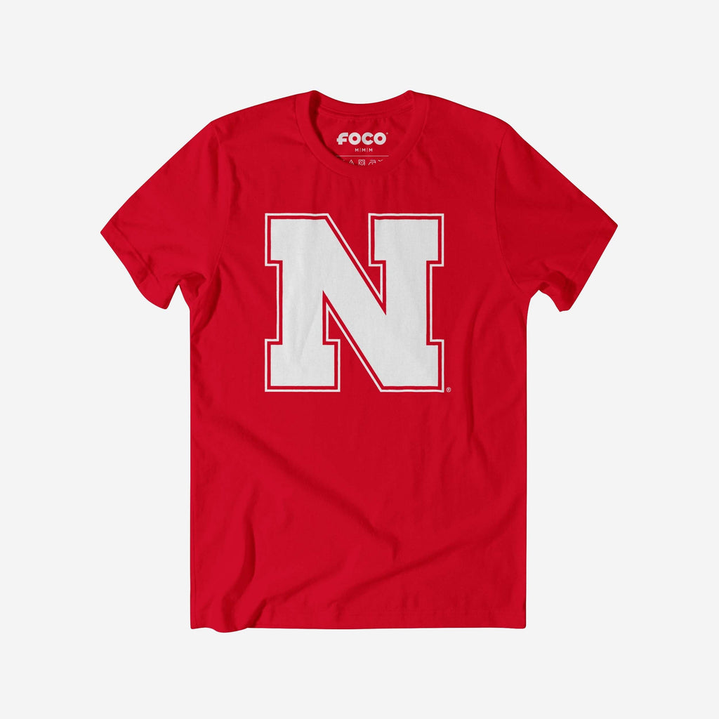 Nebraska Cornhuskers Primary Logo T-Shirt FOCO Red S - FOCO.com