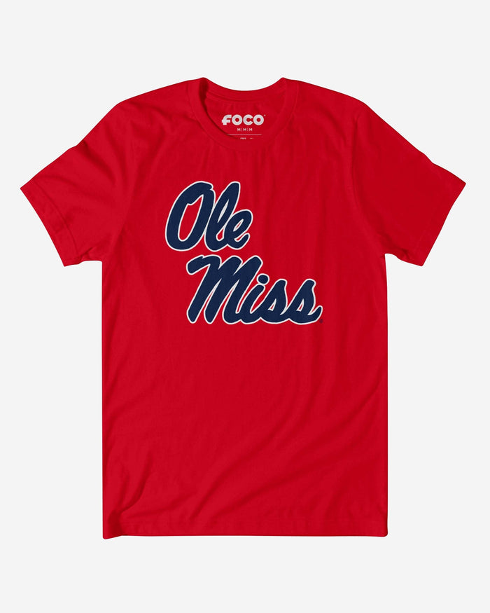 Ole Miss Rebels Primary Logo T-Shirt FOCO Red S - FOCO.com