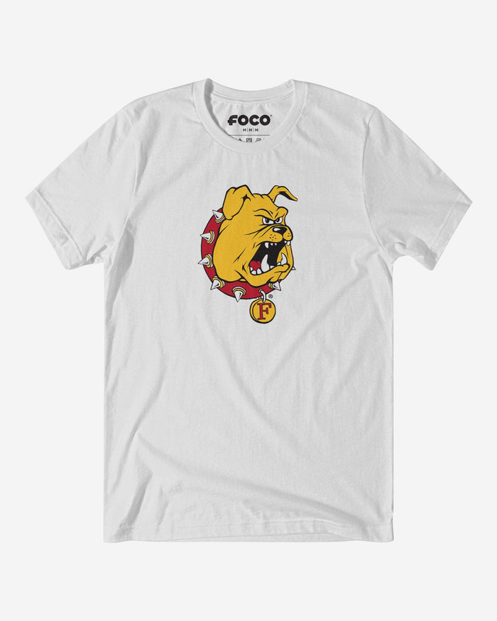 Ferris State Bulldogs Primary Logo T-Shirt FOCO White S - FOCO.com