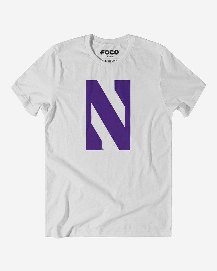 Northwestern Wildcats Primary Logo T-Shirt FOCO White S - FOCO.com