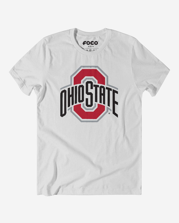 Ohio State Buckeyes Primary Logo T-Shirt FOCO White S - FOCO.com