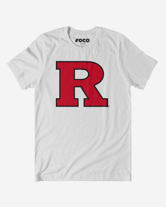 Rutgers Scarlet Knights Primary Logo T-Shirt FOCO White S - FOCO.com